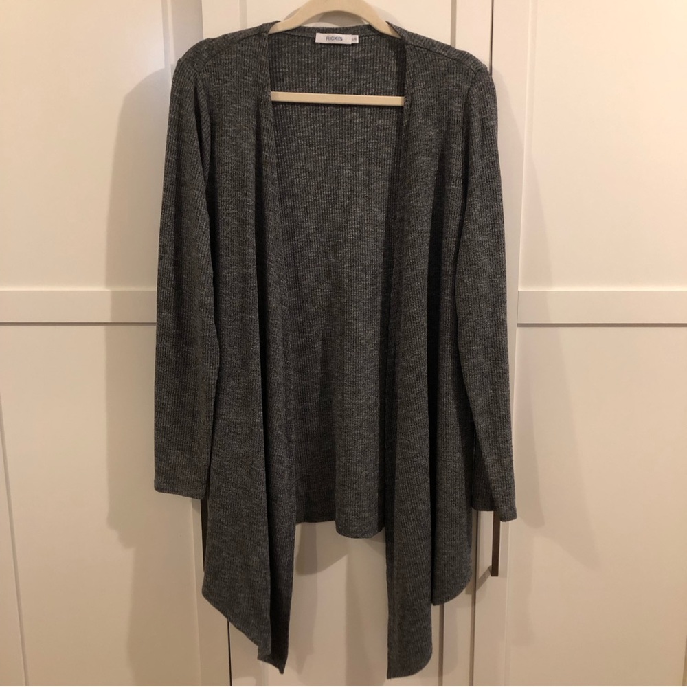 3/$20 RICKI’s Grey Open Sweater Cardigan NWOT